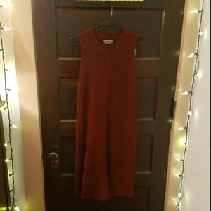 Knit Sleeveless Sweater Dress
